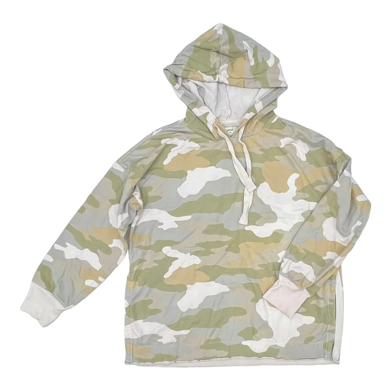 CAMOUFLAGE PRINT SWEATSHIRT HOODIE by AERIE Size:M